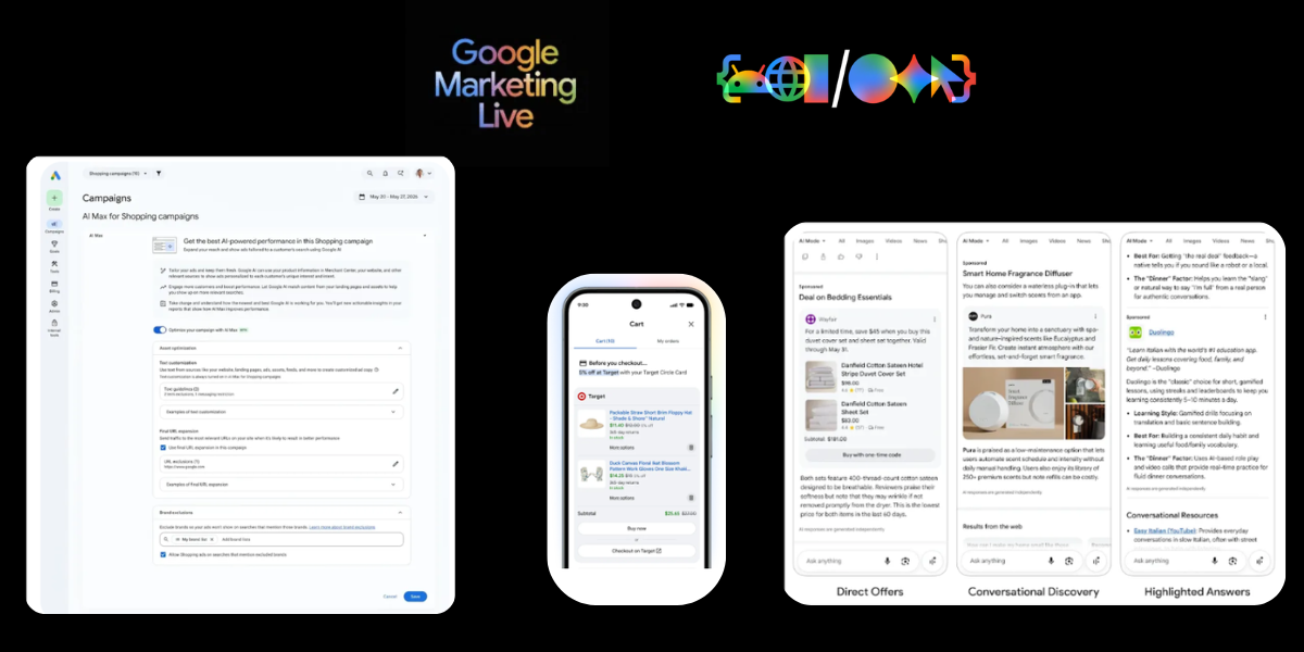 Google Search : ce que Google I/O et Google Marketing Live changent vraiment